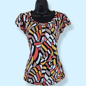 Worthington Colourful Abstract Top